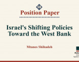 Position Paper: Israel’s Shifting Policies Toward the West Bank