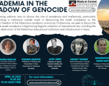 Upcoming Webinar- “Academia In The Shadow Of Genocide” (April 23, 2024@ 19:30)